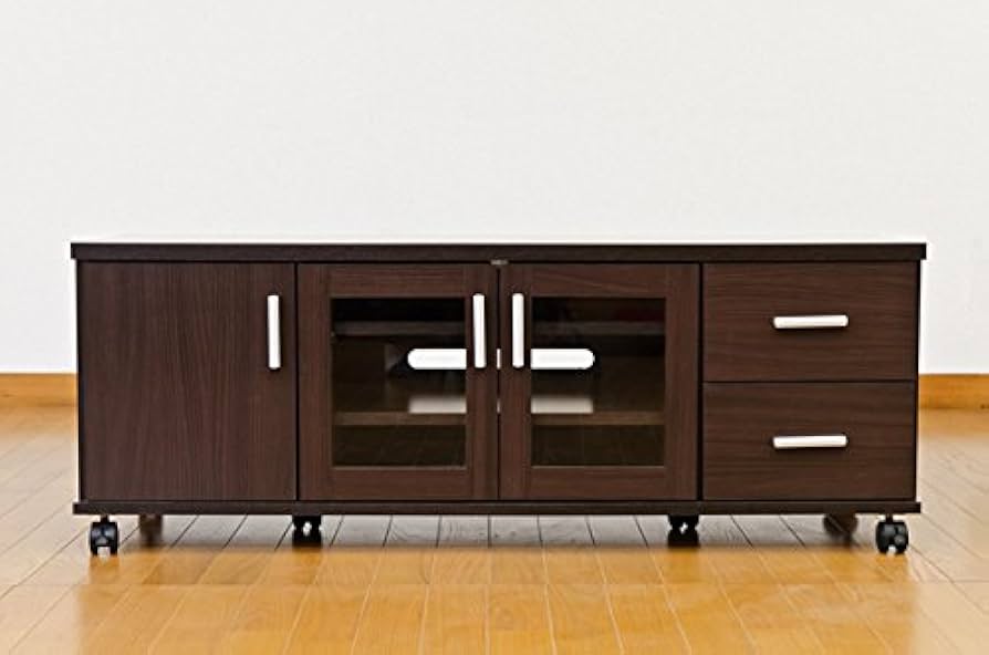 TREVIS　収納TVラック　ダークブラウン 新品 送料無料 TREVIS 収納TVラック ダークブラウン テレビ台・テレビ